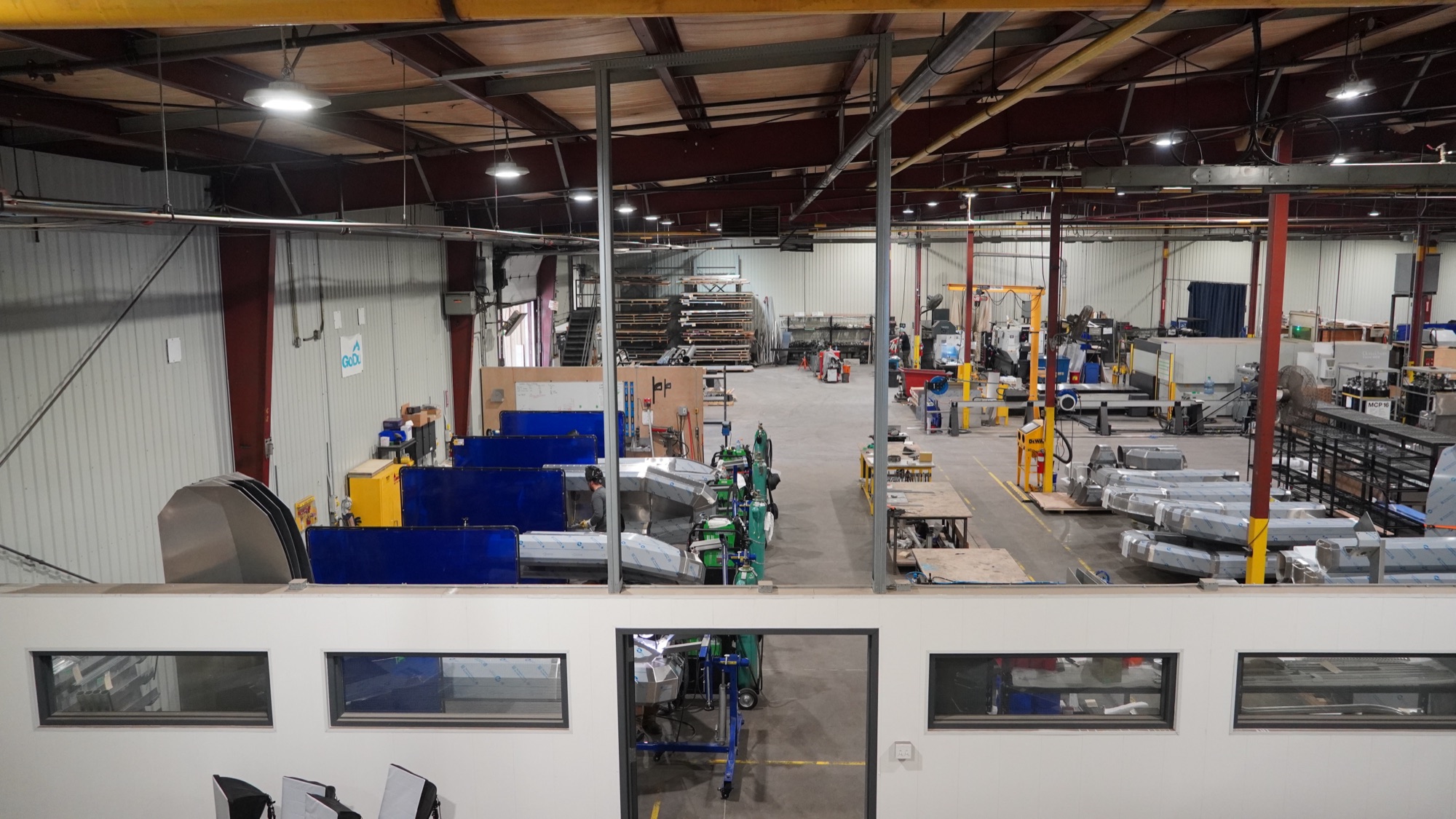 Pure Life Machinery shop floor building custom equipment