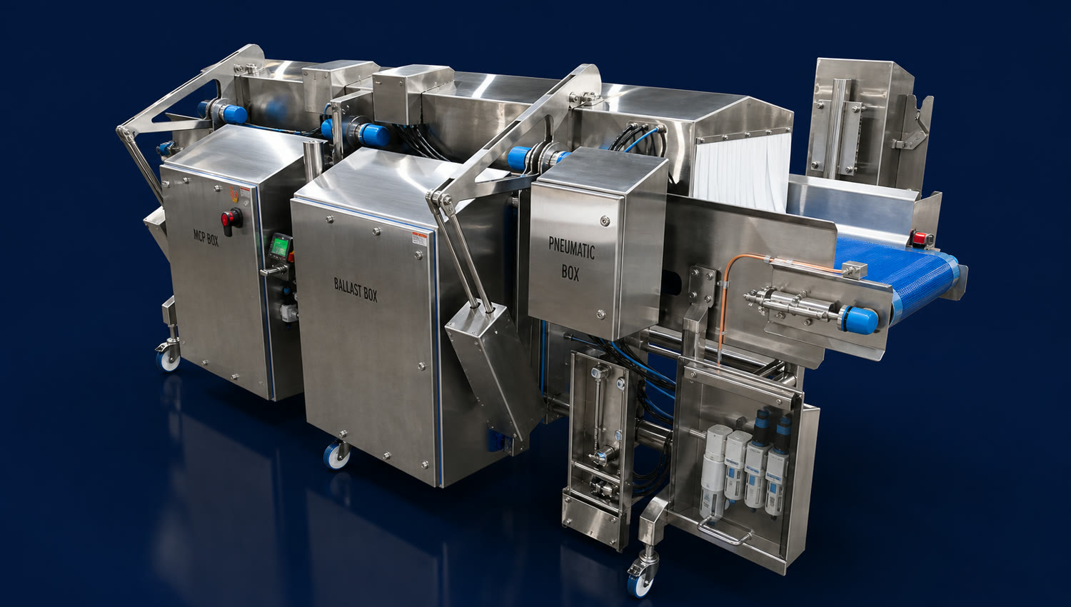 Custom stainless machine built by Pure Life Machinery